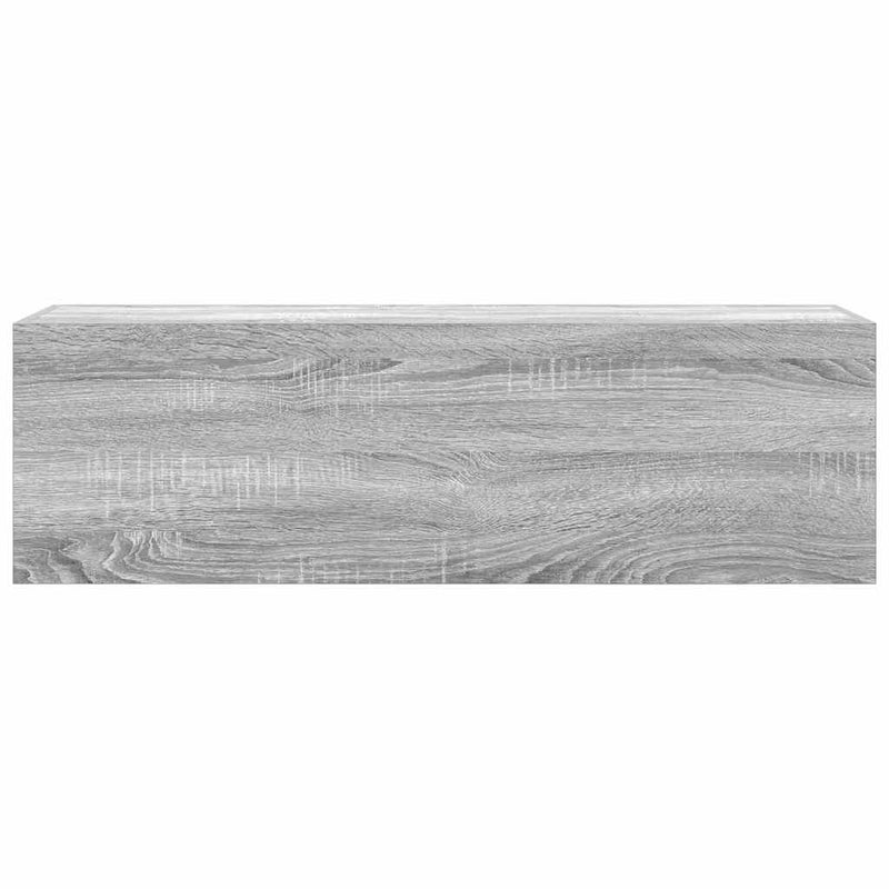 vidaXL szürke sonoma szerelt fa fali fürdőszobaszekrény 100x25x30 cm