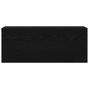 vidaXL fekete szerelt fa fali fürdőszobaszekrény 100 x 25 x 40 cm