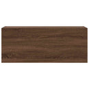 vidaXL barna tölgyszínű szerelt fa fali fürdőszobaszekrény 100x25x40cm