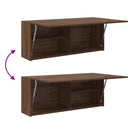 vidaXL barna tölgyszínű szerelt fa fali fürdőszobaszekrény 100x25x40cm