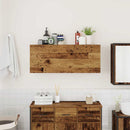 vidaXL antik fa színű szerelt fa fali fürdőszobaszekrény 100x25x40 cm