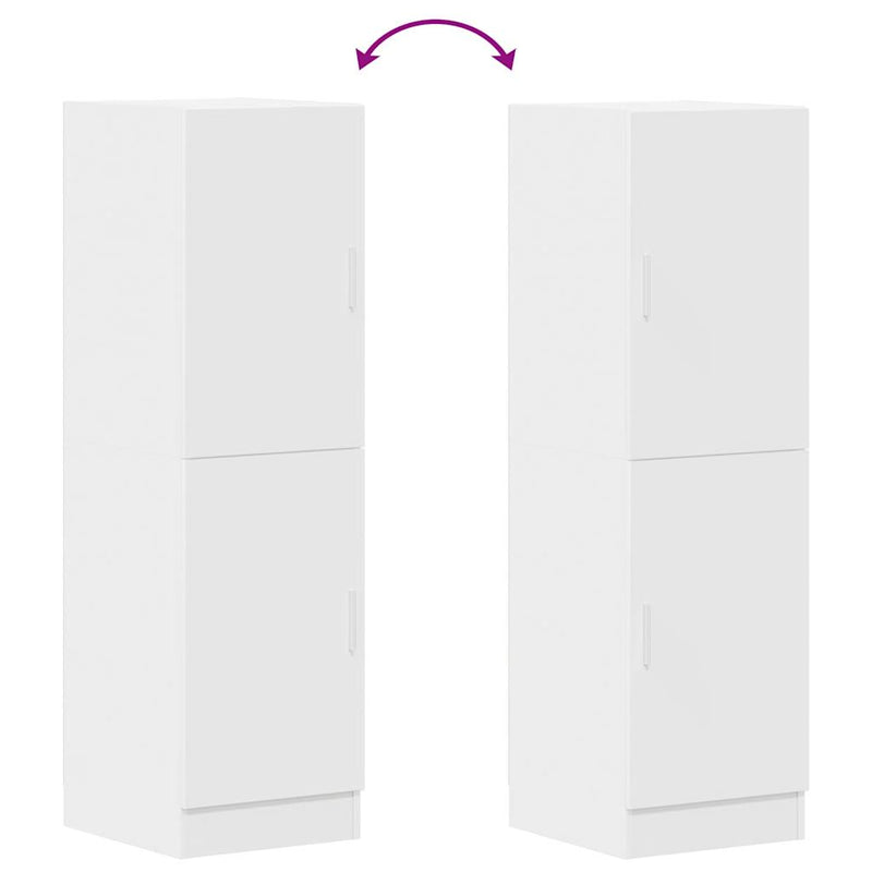 vidaXL fehér szerelt fa konyhaszekrény 38 x 41,5 x 131,5 cm