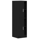 vidaXL fekete szerelt fa konyhaszekrény 38 x 41,5 x 131,5 cm