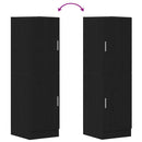 vidaXL fekete szerelt fa konyhaszekrény 38 x 41,5 x 131,5 cm