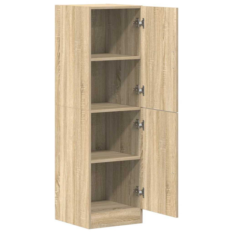 vidaXL sonoma tölgy színű szerelt fa konyhaszekrény 38x41,5x131,5 cm