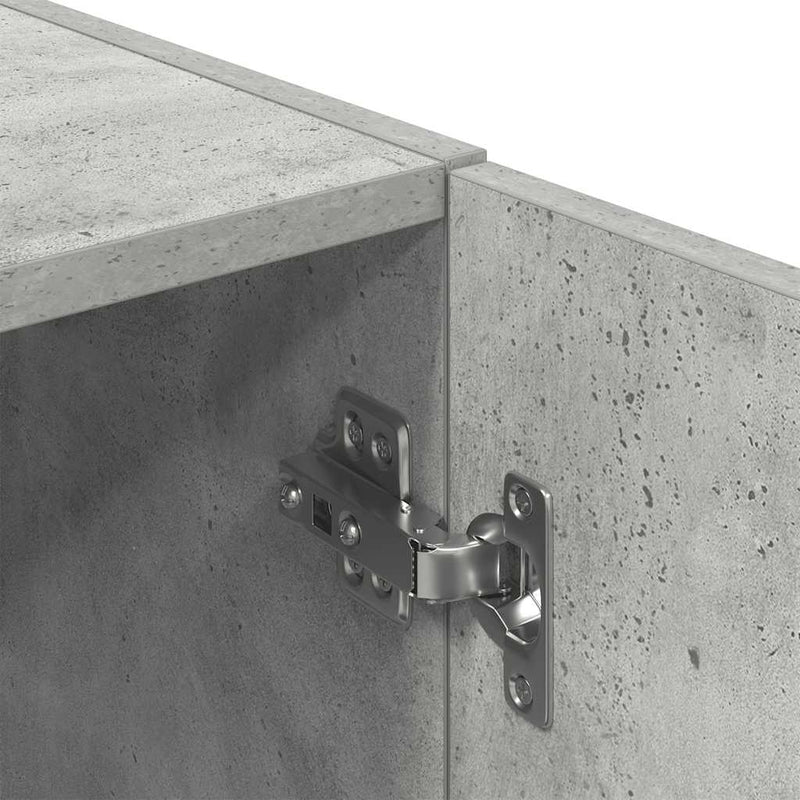 vidaXL betonszürke szerelt fa konyhaszekrény 38 x 41,5 x 131,5 cm