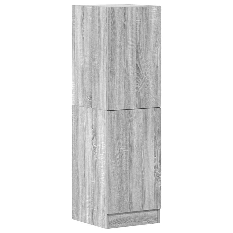 vidaXL szürke sonoma színű szerelt fa konyhaszekrény 38x41,5x131,5 cm