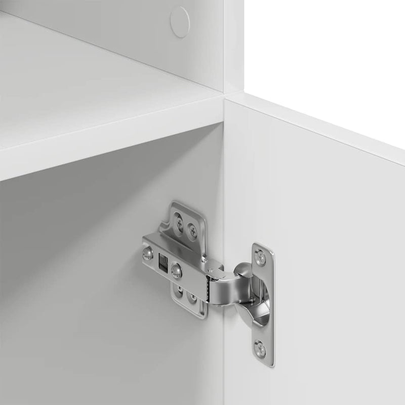 vidaXL fehér szerelt fa konyhaszekrény 57x41,5x131,5 cm