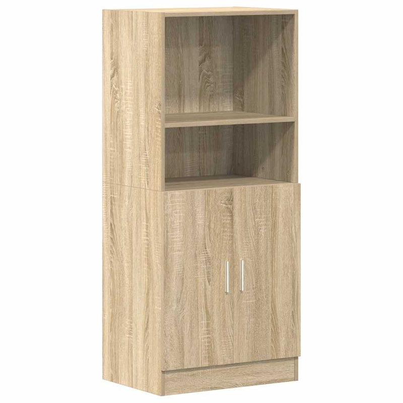 vidaXL sonoma tölgy színű szerelt fa konyhaszekrény 57x41,5x131,5 cm