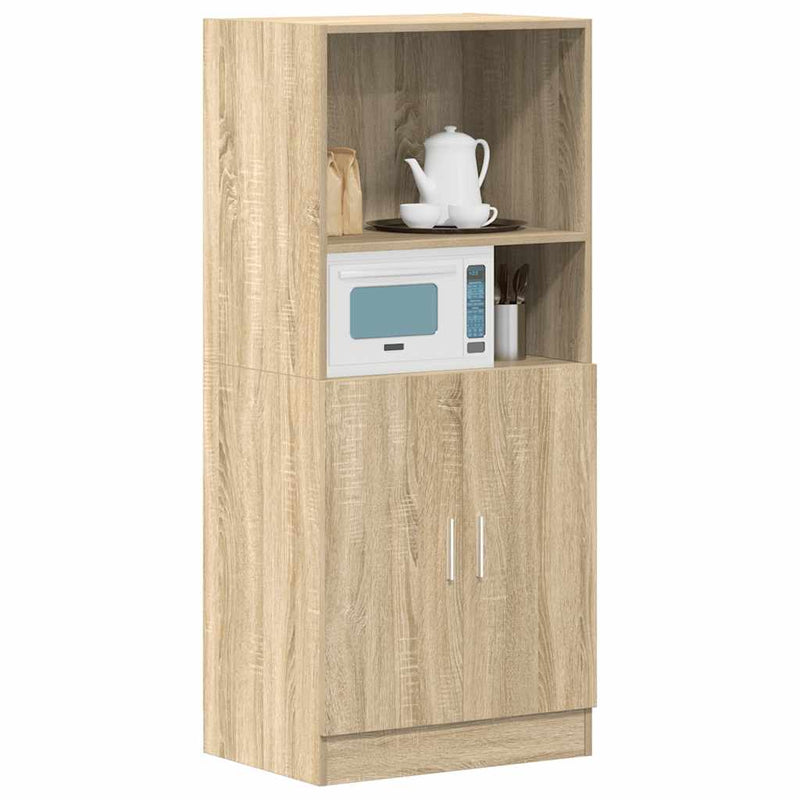 vidaXL sonoma tölgy színű szerelt fa konyhaszekrény 57x41,5x131,5 cm