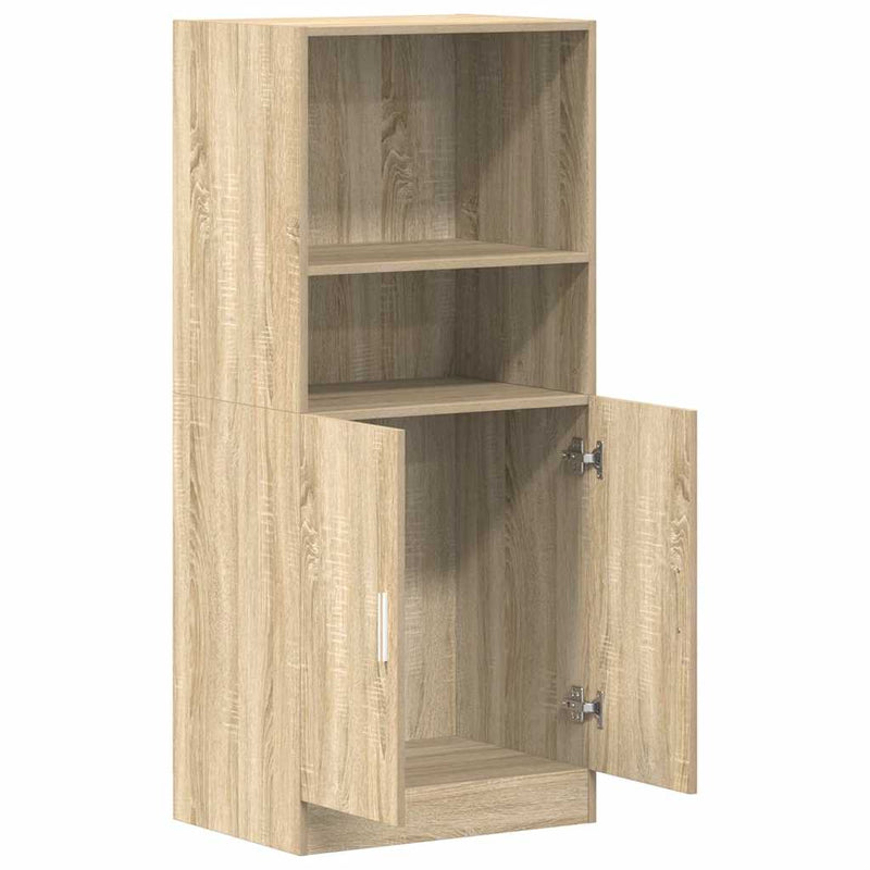 vidaXL sonoma tölgy színű szerelt fa konyhaszekrény 57x41,5x131,5 cm