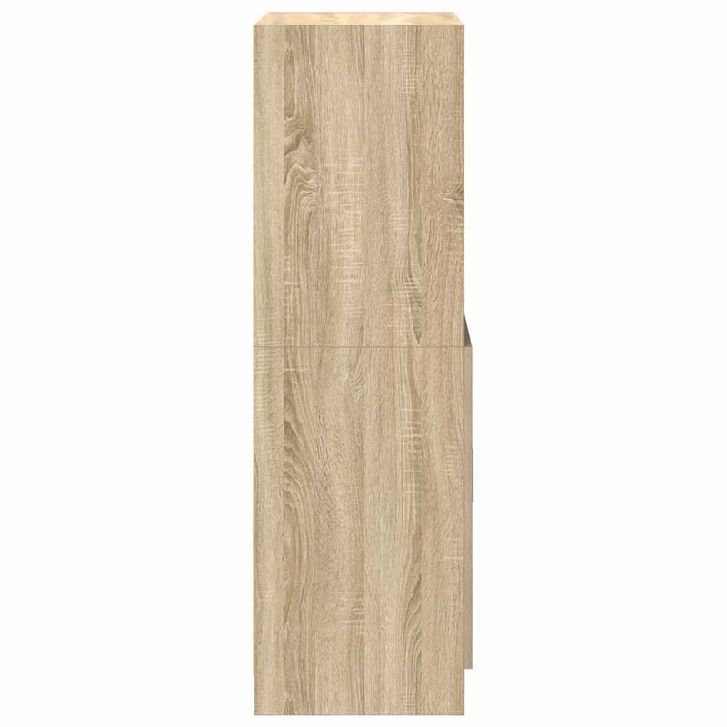 vidaXL sonoma tölgy színű szerelt fa konyhaszekrény 57x41,5x131,5 cm