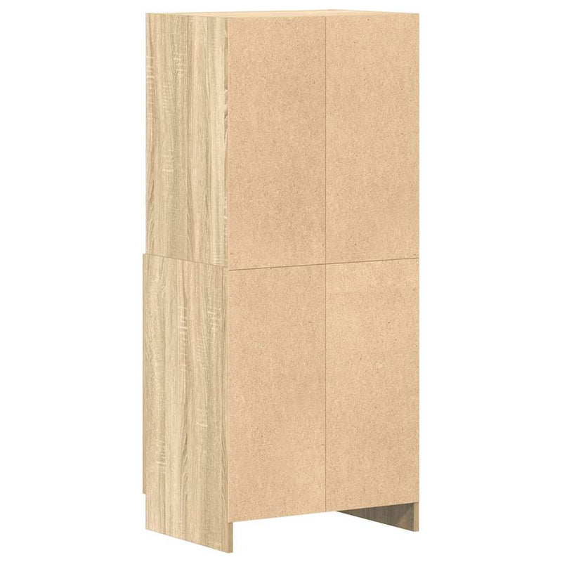 vidaXL sonoma tölgy színű szerelt fa konyhaszekrény 57x41,5x131,5 cm