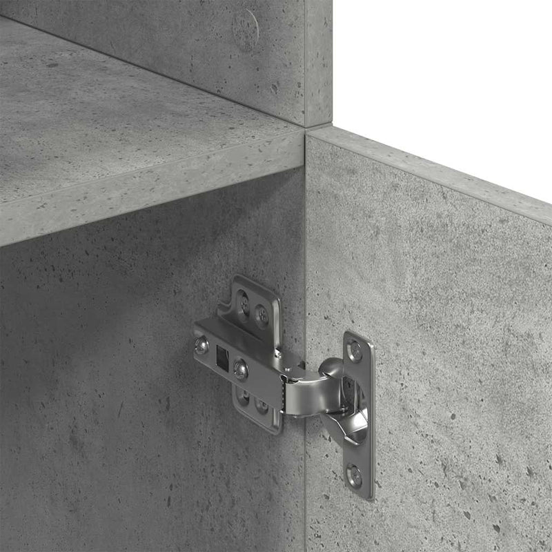 vidaXL betonszürke szerelt fa konyhaszekrény 57 x 41,5 x 131,5 cm