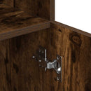 vidaXL füstös tölgy színű szerelt fa konyhaszekrény 57x41,5x131,5 cm