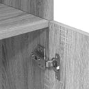 vidaXL szürke sonoma színű szerelt fa konyhaszekrény 57x41,5x131,5 cm