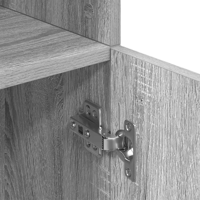 vidaXL szürke sonoma színű szerelt fa konyhaszekrény 57x41,5x131,5 cm