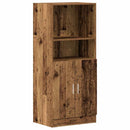 vidaXL antik fa színű szerelt fa konyhaszekrény 57x41,5x131,5 cm