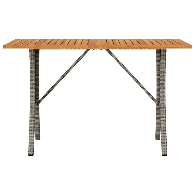 vidaXL 3 személyes szürke polyrattan kerti kanapé asztallal&párnával