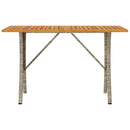 vidaXL 3 személyes szürke polyrattan kerti kanapé asztallal&párnával