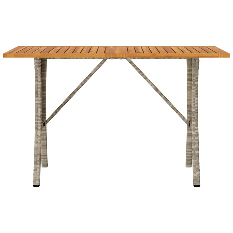 vidaXL 3 személyes szürke polyrattan kerti kanapé asztallal&párnával