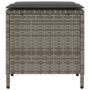 vidaXL 4 részes szürke polyrattan kerti ülőgarnitúra párnákkal