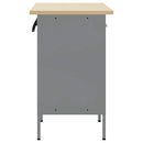 vidaXL Munkaszekrény fiókkal 2 pcs Fekete és Szürke 100 x 55 x 85 cm