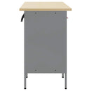 vidaXL Munkaszekrény fiókkal 3 db Piros és Szürke 150 x 55 x 85 cm