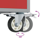 vidaXL Munkaszekrény fiókkal 3 pcs Fekete és Szürke 150 x 55 x 85 cm