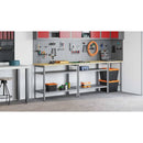 vidaXL Munkapad készlet 2 pcs Barna és szürke 200 x 55 x 85 cm