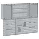 vidaXL Szerszámszekrény és pegboard szett polcokkal 6 pcs Fekete