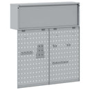 vidaXL Szerszámos szekrény készlet polcokkal 3 db Piros Porszórt acél