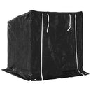 vidaXL Tűzifa állvány esővédővel 100,5x80,5x110,5 cm horganyzott acél