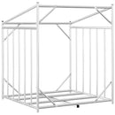 vidaXL Tűzifa állvány esővédővel 100,5x80,5x110,5 cm horganyzott acél