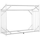 vidaXL Tűzifa állvány esővédővel 151x60,5x110,5 cm horganyzott acél