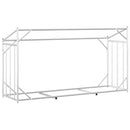vidaXL Tűzifa állvány esővédővel 200,5x60,5x110,5 cm horganyzott acél