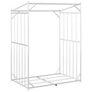 vidaXL Tűzifa állvány esővédővel 150x100x200 cm horganyzott acél