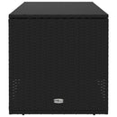 vidaXL fekete polyrattan kültéri párna doboz 100x55x55,5 cm