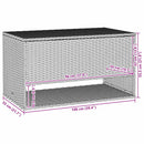 vidaXL fekete polyrattan kültéri párna doboz 100x55x55,5 cm