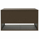 vidaXL barna polyrattan kültéri párna doboz 100x55x55,5 cm