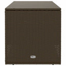 vidaXL barna polyrattan kültéri párna doboz 100x55x55,5 cm