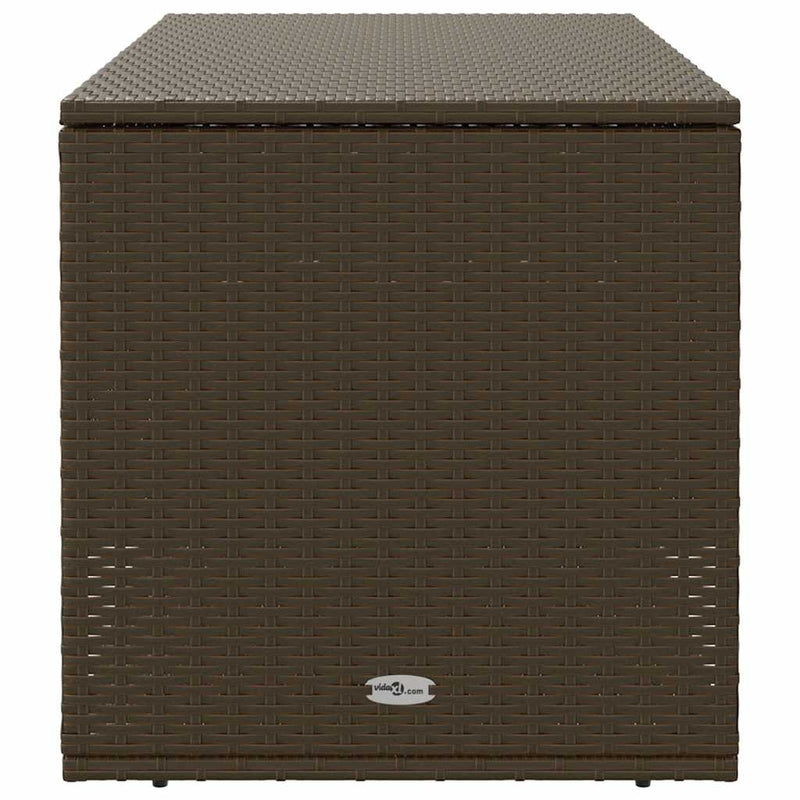 vidaXL barna polyrattan kültéri párna doboz 100x55x55,5 cm