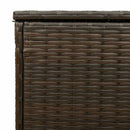 vidaXL barna polyrattan kültéri párna doboz 100x55x55,5 cm