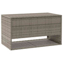 vidaXL szürke polyrattan kültéri párna doboz 100x55x55,5 cm