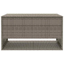 vidaXL szürke polyrattan kültéri párna doboz 100x55x55,5 cm