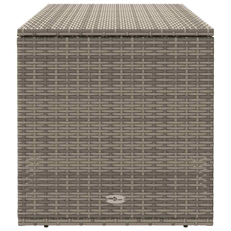 vidaXL szürke polyrattan kültéri párna doboz 100x55x55,5 cm
