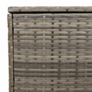 vidaXL szürke polyrattan kültéri párna doboz 100x55x55,5 cm