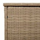 vidaXL bézs polyrattan kültéri párna doboz 100x55x55,5 cm