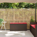 vidaXL barna polyrattan kerti pad párnával 110x40x44 cm