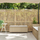 vidaXL bézs polyrattan kerti pad párnával 110x30x40,5 cm